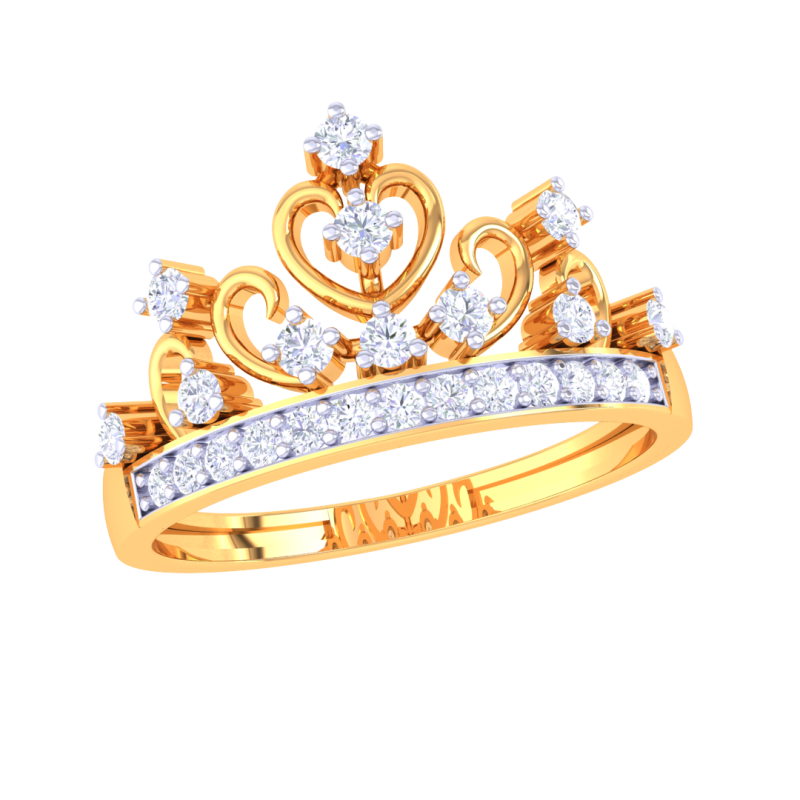 Printable 3D jewelry model of Lady diamond ring Modello 3D .c4d .max .obj .3ds .fbx .stl .blend