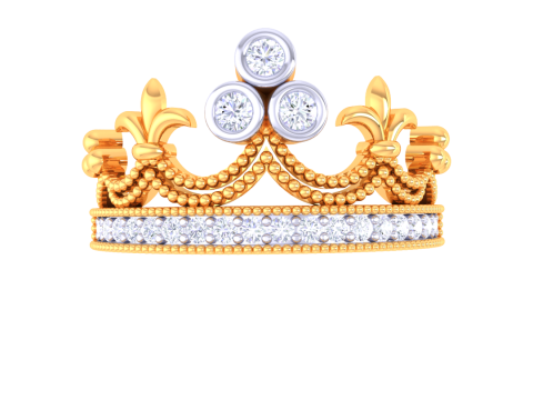 Printable 3D jewelry model of Lady diamond ring 3D Модель