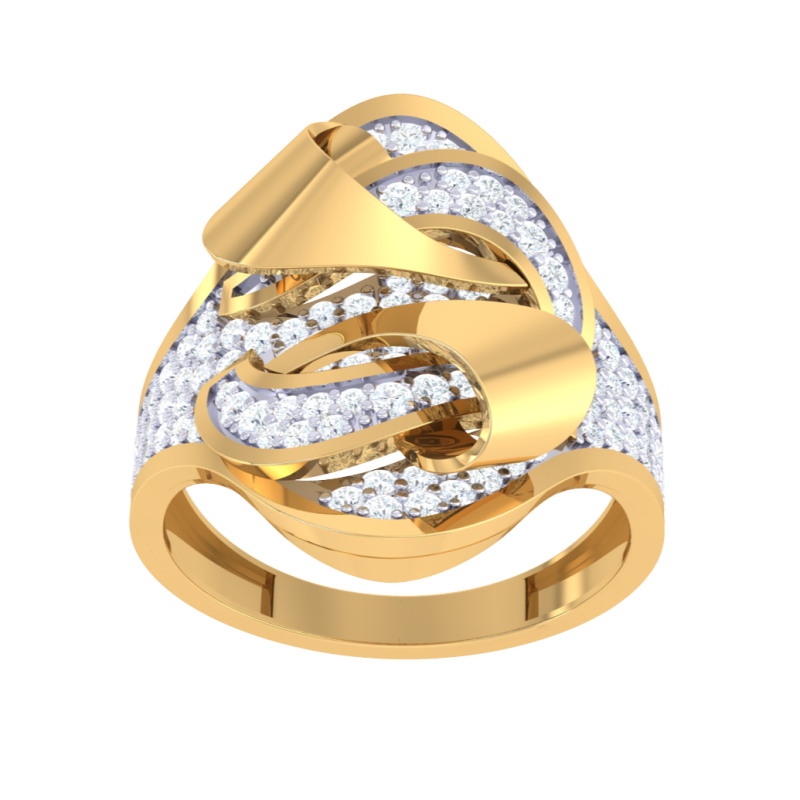 Printable 3D jewelry model of Lady diamond ring 3D 모델 .c4d .max .obj .3ds .fbx .stl .blend