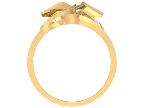 Printable 3D jewelry model of Lady diamond ring 3D Model