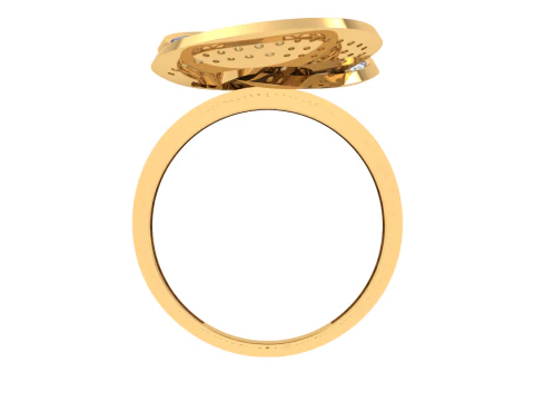 Printable 3D jewelry model of Lady diamond ring 3D Model