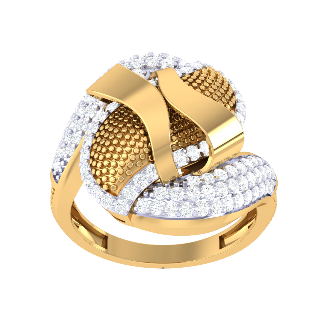 Printable 3D jewelry model of Lady diamond ring 3D Model .c4d .max .obj .3ds .fbx .stl .blend 
