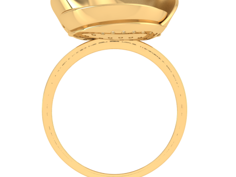 Printable 3D jewelry model of Lady diamond ring 3D Model