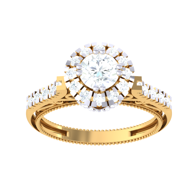 Printable 3D jewelry model of Lady diamond ring Modello 3D .c4d .max .obj .3ds .fbx .stl .blend