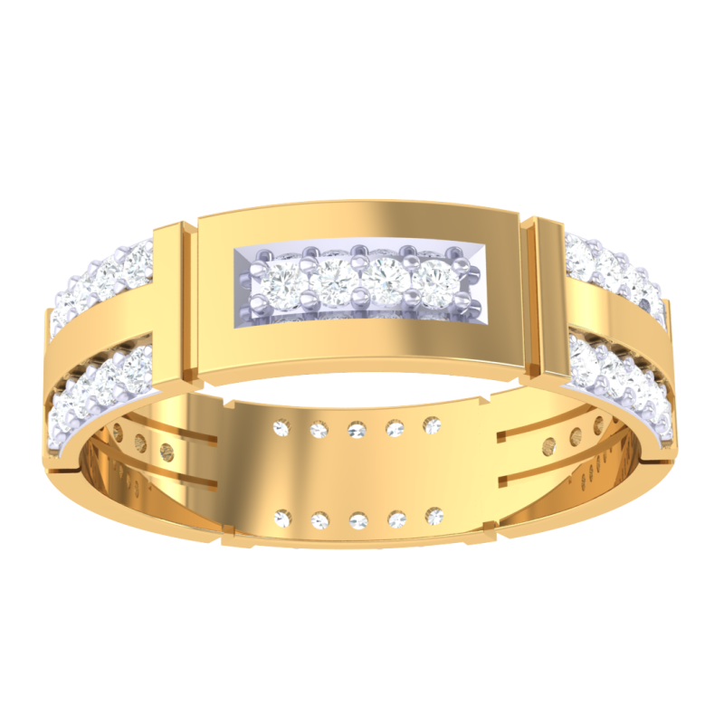 Printable 3D jewelry model of Lady diamond ring Modelo 3D .c4d .max .obj .3ds .fbx .stl .blend