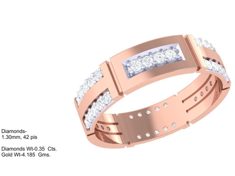 Printable 3D jewelry model of Lady diamond ring Modelo 3D