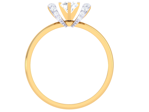 Printable 3D jewelry model of Lady diamond ring 3Dモデル
