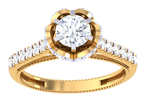 Printable 3D jewelry model of Lady diamond ring 3Dモデル