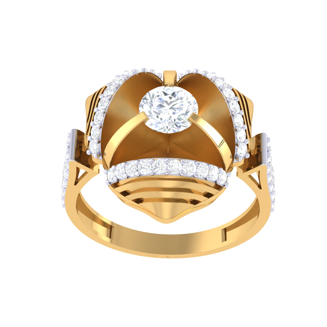 Printable 3D jewelry model of Lady diamond ring 3D Model .c4d .max .obj .3ds .fbx .stl .blend 