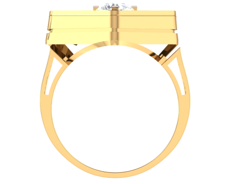 Printable 3D jewelry model of Lady diamond ring 3D मॉडल