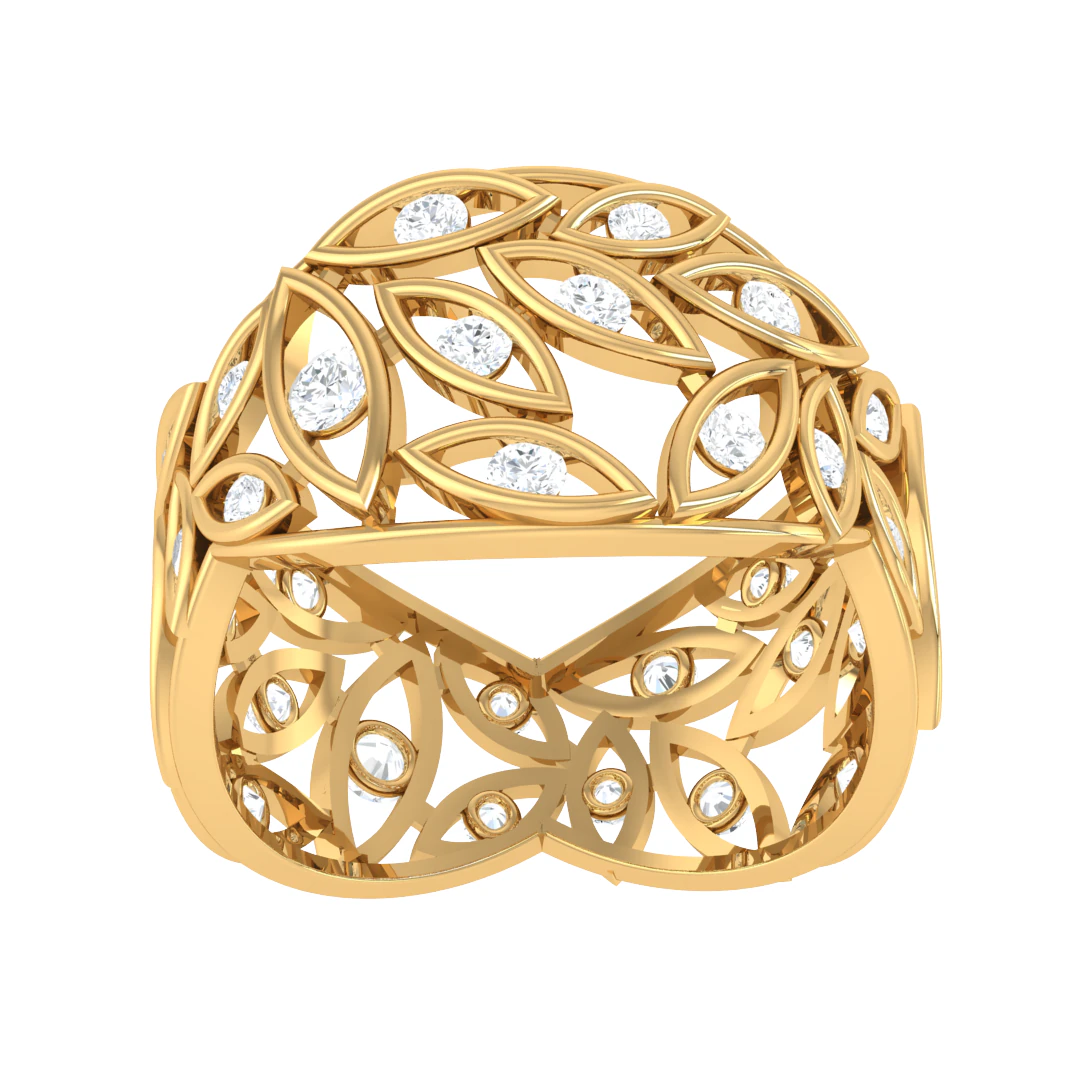 Printable 3D jewelry model of Lady diamond ring 3D Model .c4d .max .obj .3ds .fbx .stl .blend 