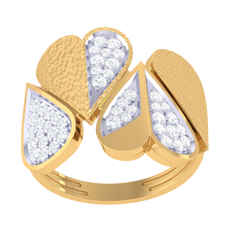 Printable 3D jewelry model of Lady diamond ring 3D 模型 .c4d .max .obj .3ds .fbx .stl .blend