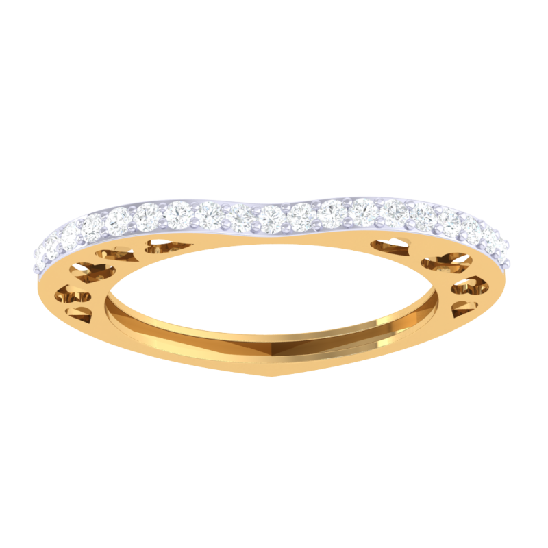 Printable 3D jewelry model of Lady diamond ring 3Dモデル .c4d .max .obj .3ds .fbx .stl .blend
