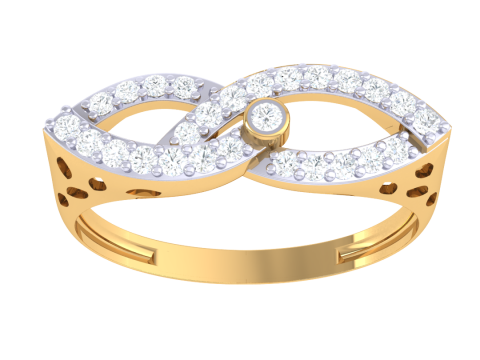 Printable 3D jewelry model of Lady diamond ring Model 3D