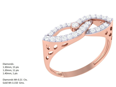 Printable 3D jewelry model of Lady diamond ring 3D मॉडल
