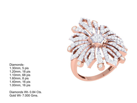 Printable 3D jewelry model of Lady diamond ring 3D Model