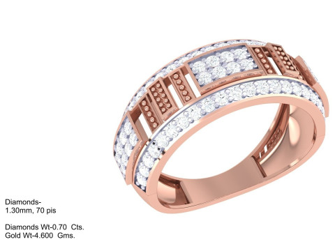 Printable 3D jewelry model of Lady diamond ring 3D Modell