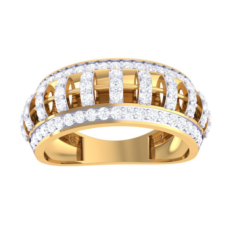 Printable 3D jewelry model of Lady diamond ring Modello 3D .c4d .max .obj .3ds .fbx .stl .blend 