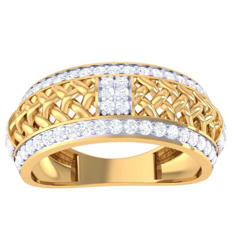 Printable 3D jewelry model of Lady diamond ring Modelo 3D .c4d .max .obj .3ds .fbx .stl .blend