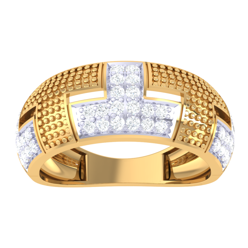 Printable 3D jewelry model of Lady diamond ring Modèle 3D .c4d .max .obj .3ds .fbx .stl .blend