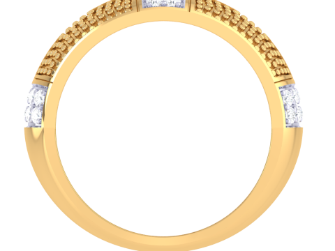 Printable 3D jewelry model of Lady diamond ring Modèle 3D