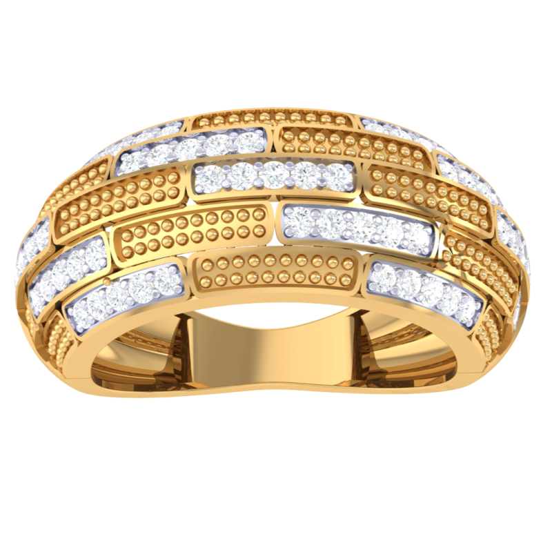 Printable 3D jewelry model of Lady diamond ring 3D Model .c4d .max .obj .3ds .fbx .stl .blend