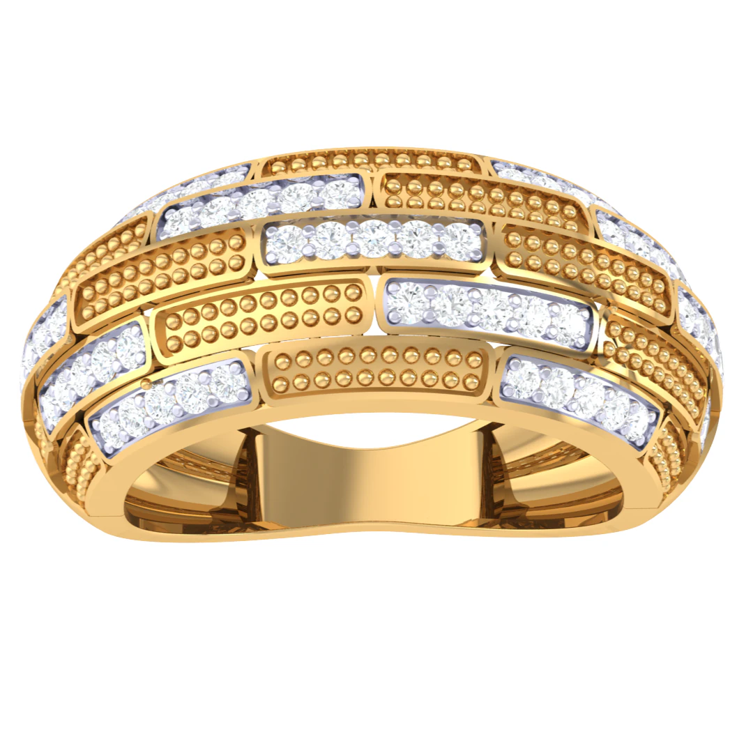 Printable 3D jewelry model of Lady diamond ring 3D Model .c4d .max .obj .3ds .fbx .stl .blend 
