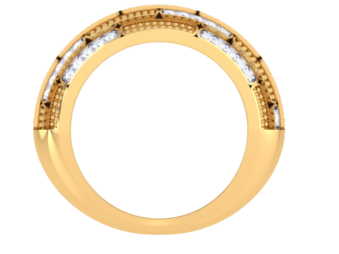 Printable 3D jewelry model of Lady diamond ring 3D Model