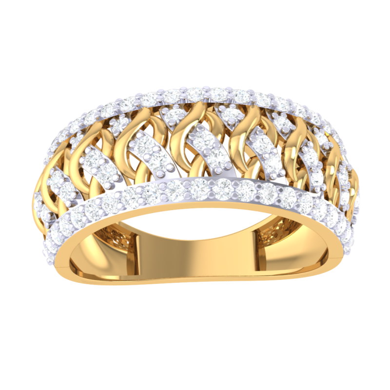 Printable 3D jewelry model of Lady diamond ring Modello 3D .c4d .max .obj .3ds .fbx .stl .blend