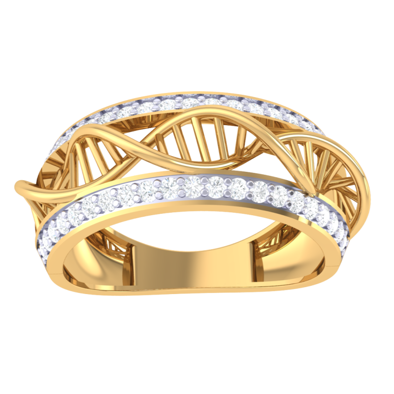Printable 3D jewelry model of Lady diamond ring Model 3D .c4d .max .obj .3ds .fbx .stl .blend