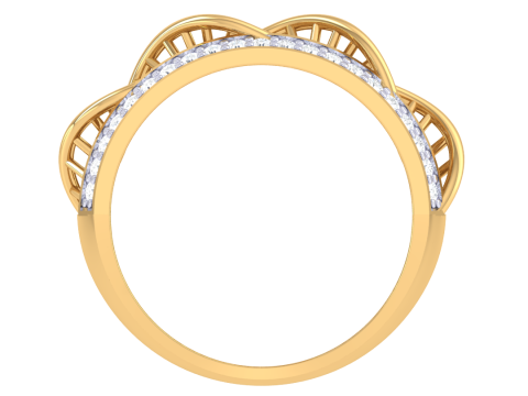 Printable 3D jewelry model of Lady diamond ring Model 3D