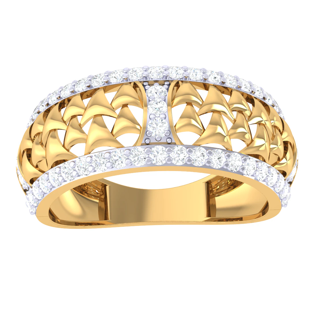 Printable 3D jewelry model of Lady diamond ring 3D Model .c4d .max .obj .3ds .fbx .stl .blend 