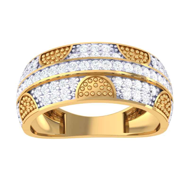 Printable 3D jewelry model of Lady diamond ring 3D 模型 .c4d .max .obj .3ds .fbx .stl .blend