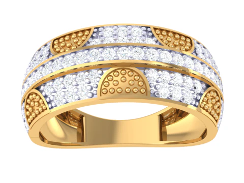 Printable 3D jewelry model of Lady diamond ring 3D Model