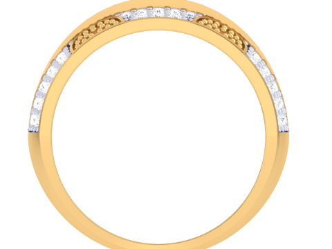 Printable 3D jewelry model of Lady diamond ring 3D 模型