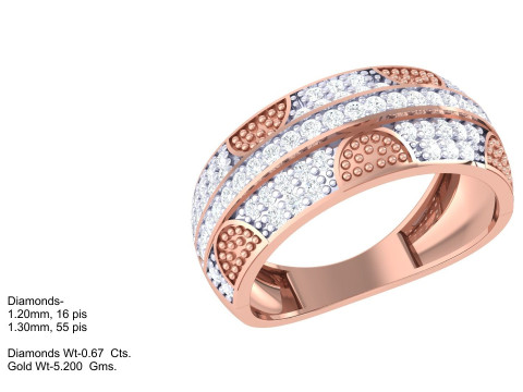 Printable 3D jewelry model of Lady diamond ring 3D 模型