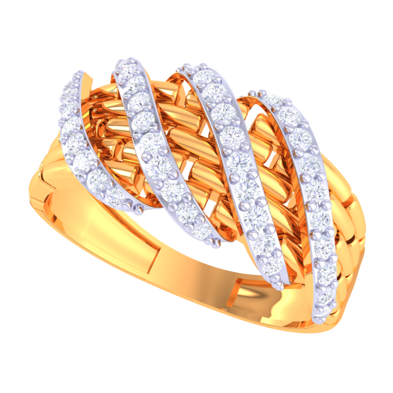 Printable 3D jewelry model of Lady diamond ring Model 3D .c4d .max .obj .3ds .fbx .stl .blend 