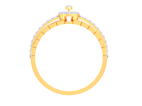 Printable 3D jewelry model of Lady diamond ring 3D 模型