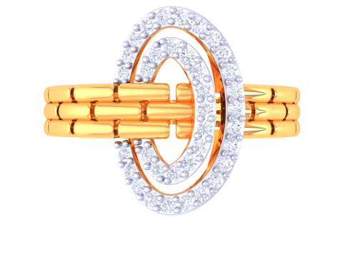 Printable 3D jewelry model of Lady diamond ring 3Dモデル