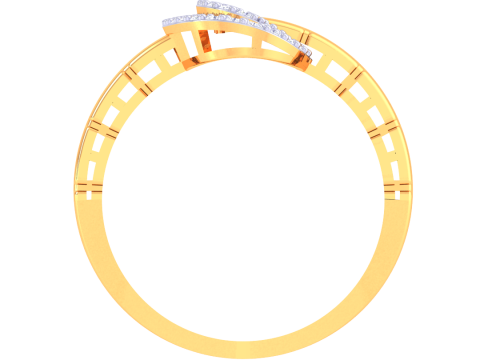 Printable 3D jewelry model of Lady diamond ring 3Dモデル