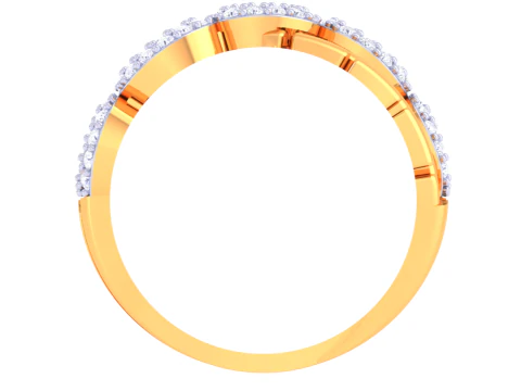 Printable 3D jewelry model of Lady diamond ring 3D Model