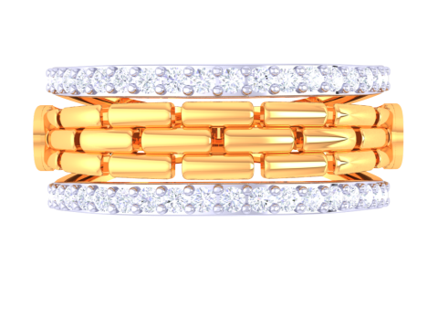 Printable 3D jewelry model of Lady diamond ring 3D 模型