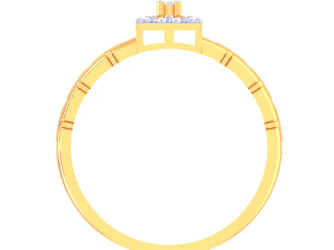 Printable 3D jewelry model of Lady diamond ring 3D Model