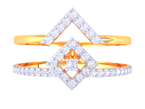 Printable 3D jewelry model of Lady diamond ring 3D Modell