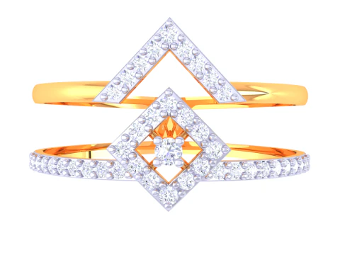Printable 3D jewelry model of Lady diamond ring 3D Model