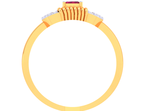 Printable 3D jewelry model of Lady diamond ring Modèle 3D