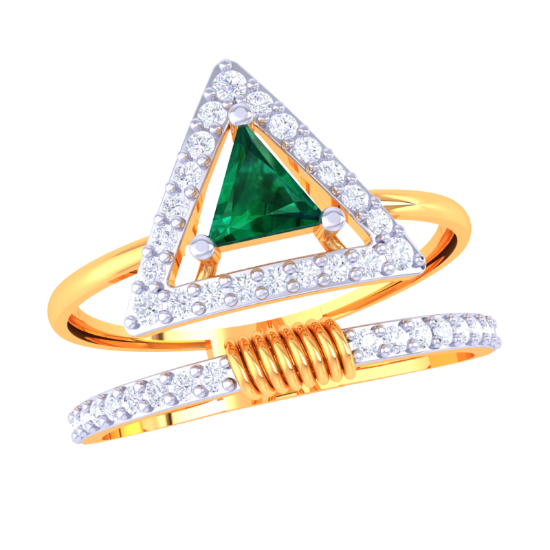 Printable 3D jewelry model of Lady diamond ring 3Dモデル .c4d .max .obj .3ds .fbx .stl .blend 