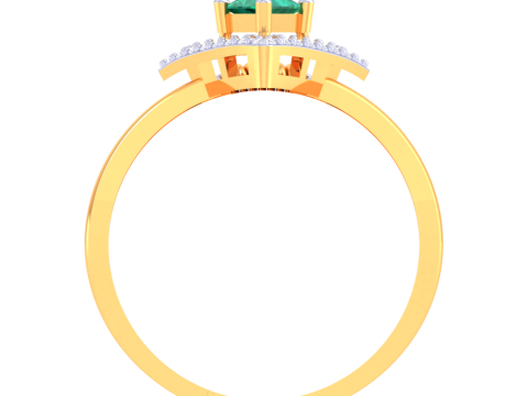 Printable 3D jewelry model of Lady diamond ring 3Dモデル