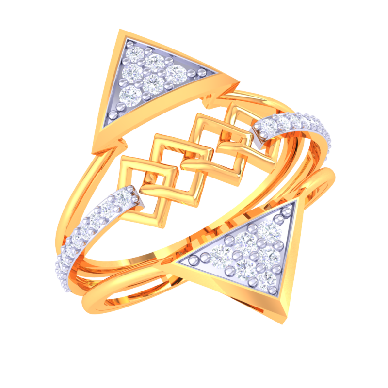 Printable 3D jewelry model of Lady diamond ring Model 3D .c4d .max .obj .3ds .fbx .stl .blend