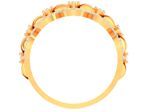 Printable 3D jewelry model of Lady diamond ring Modèle 3D